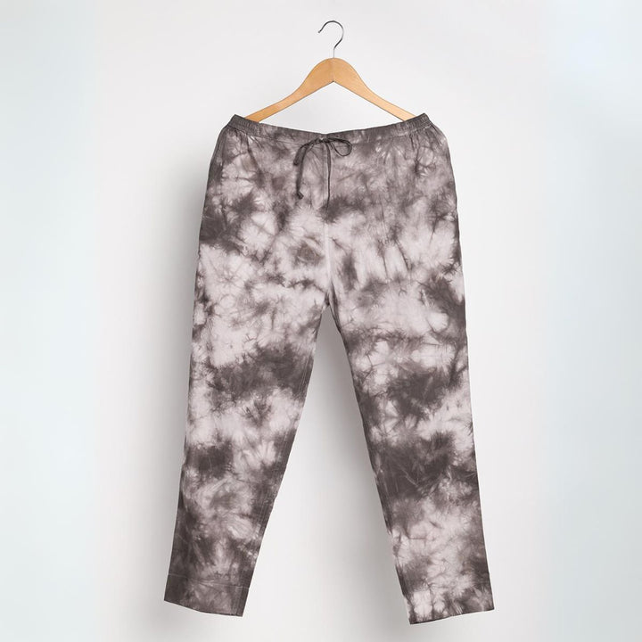 Cotton Tie & Dye Slim Fit Pants | Women's Stylish Summer Clothing | Black