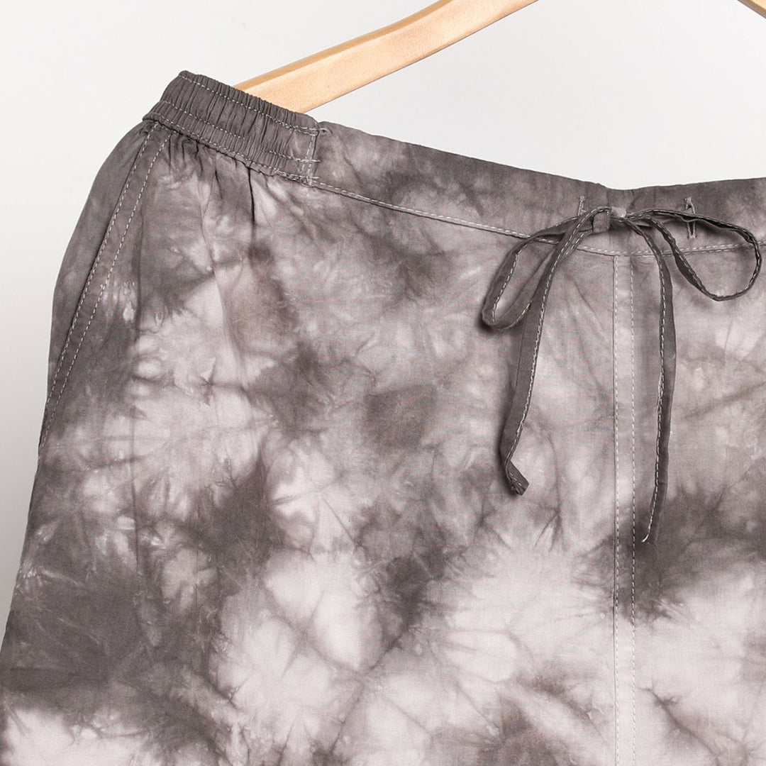 Cotton Tie & Dye Slim Fit Pants | Women's Stylish Summer Clothing | Black