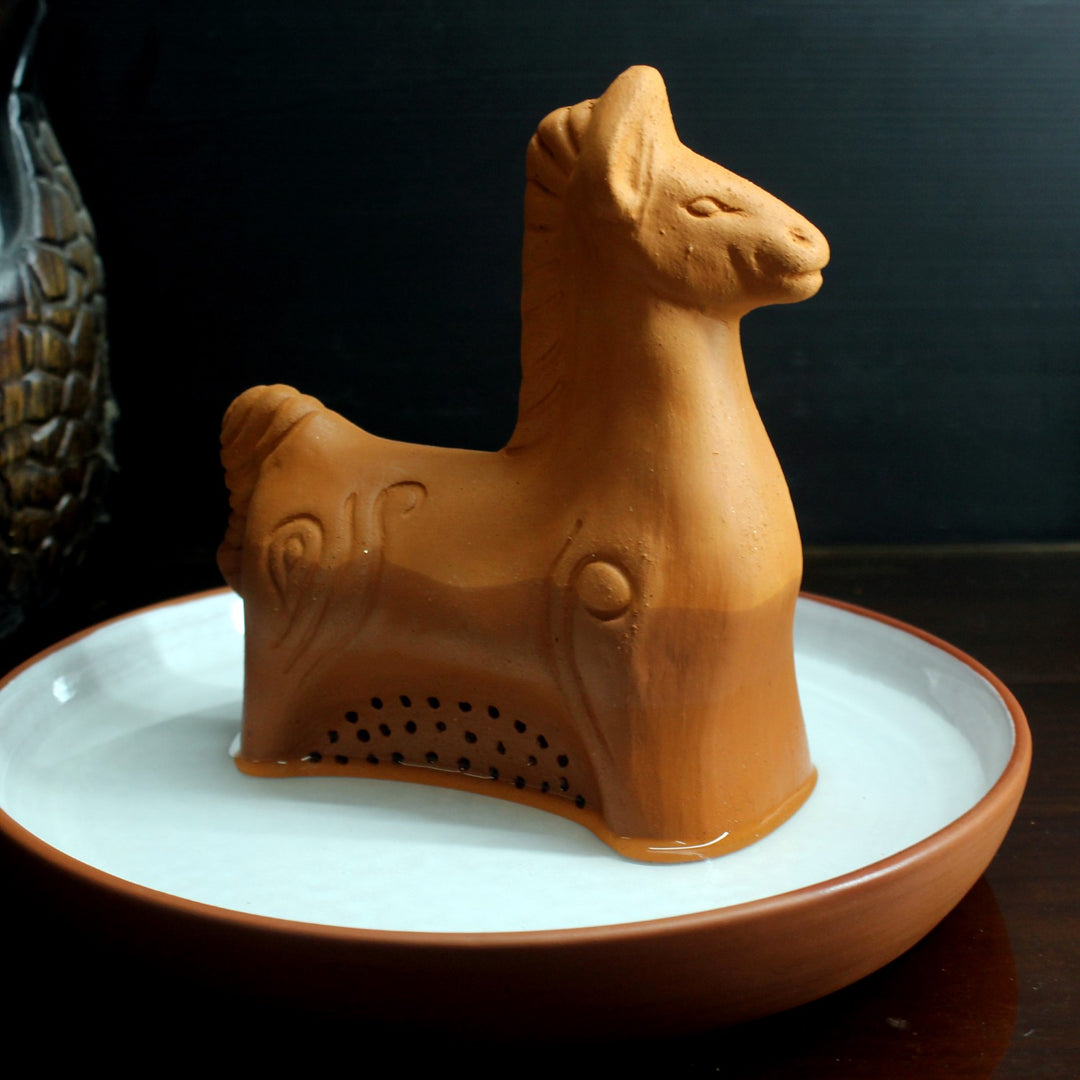 Horse Terracotta Aroma Diffuser | Porous Clay | Aromatherapy