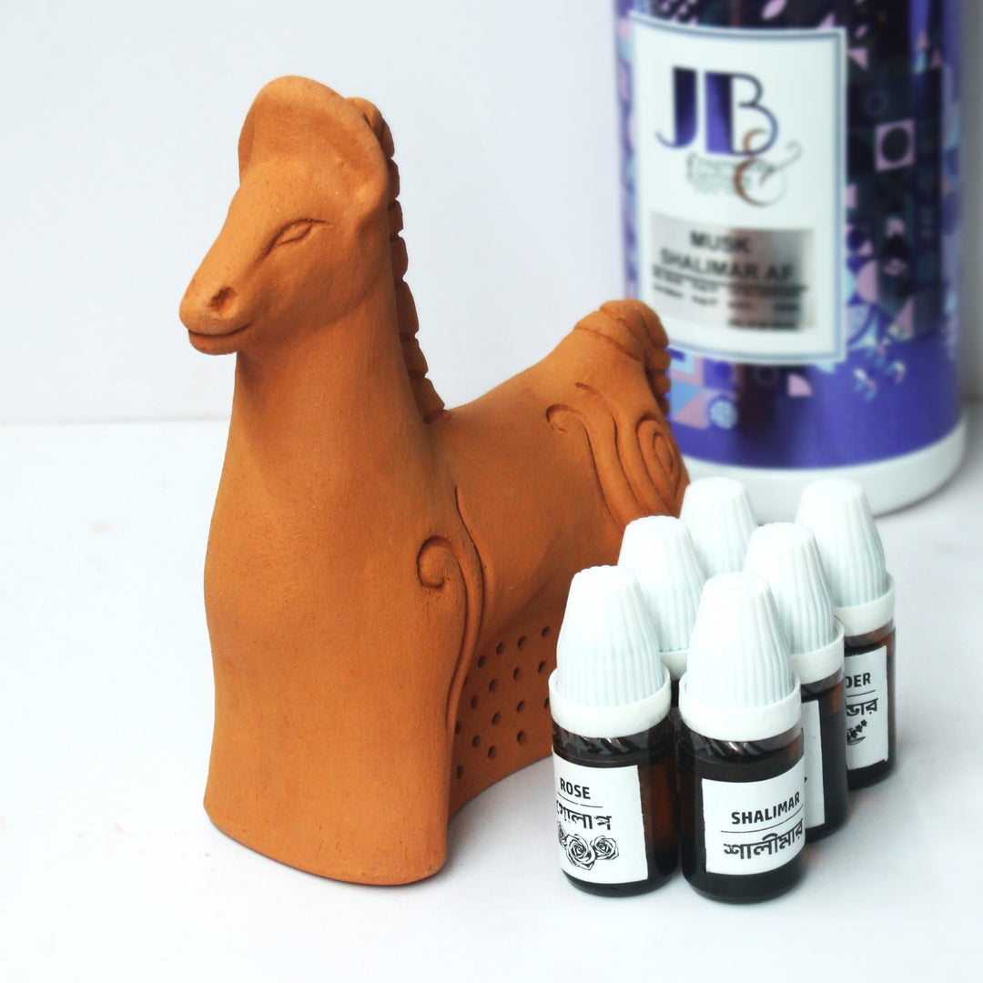 Horse Terracotta Aroma Diffuser | Porous Clay | Aromatherapy