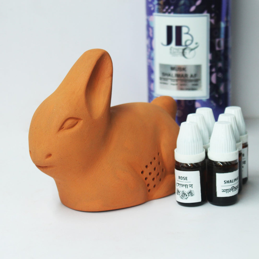 Rabbit Terracotta Aroma Diffuser | Porous Clay | Aromatherapy