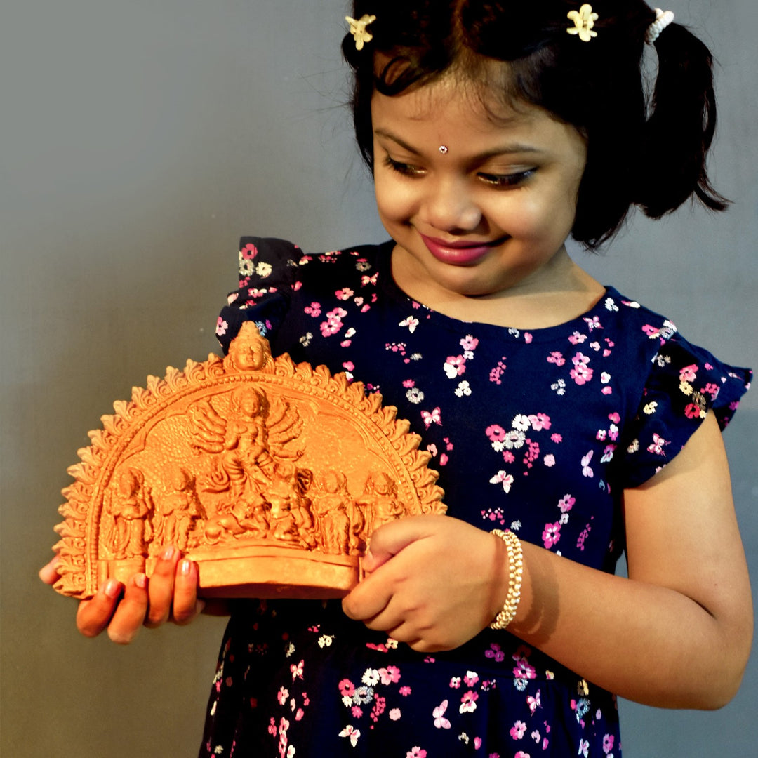 Ethnic Durga Puja Kit | Terracotta | Festive Gift Pack Of 4