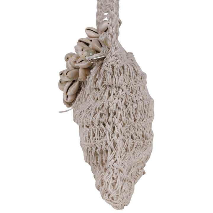 Shell Mini Sling Bag | Hand-Crochet |  Off-White