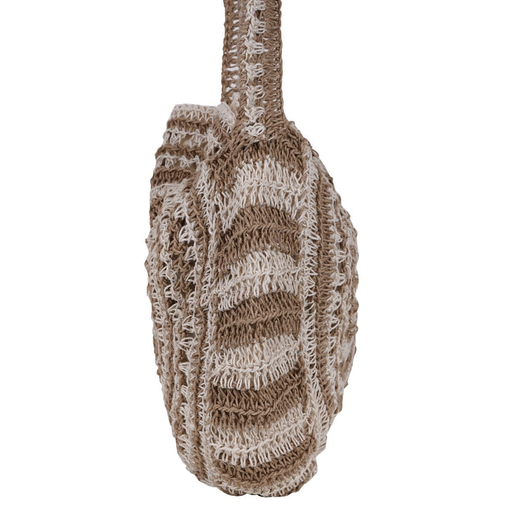 The Mandala Women Hand Bag | Hand-Crochet | Jute | Brown