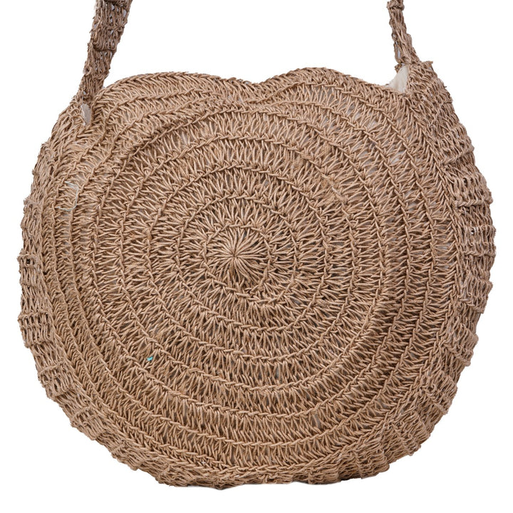 The Dinkum Sling Bag | Hand-Crafted & Crochet Work | Jute Yarn | Brown