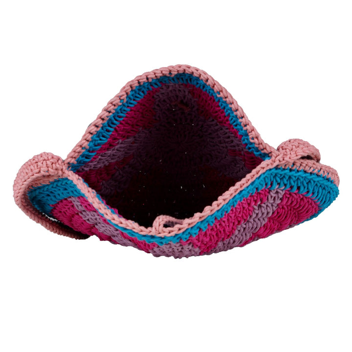 Starfish Mini Round Sling Bag | Hand-Crochet | Cotton Yarn | Watermelon Pink