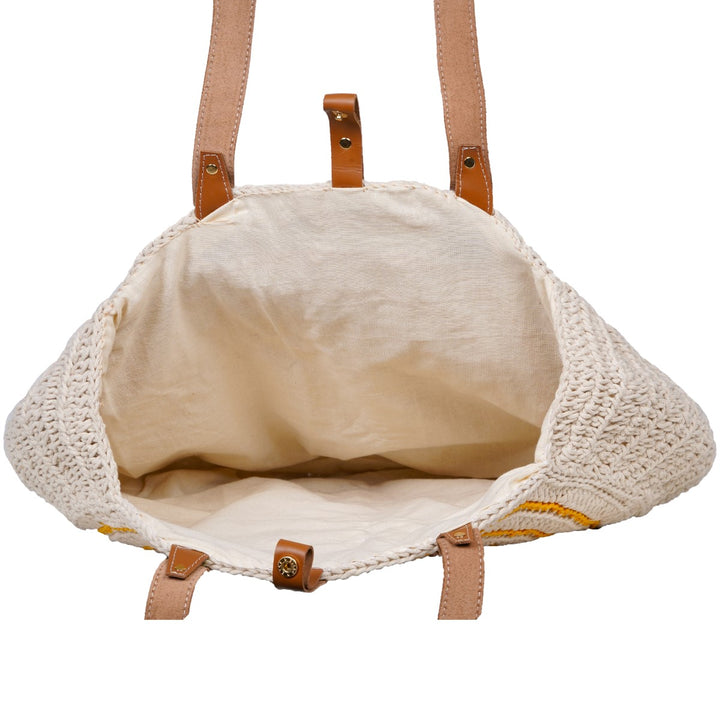 United Urbane Hands Bag | Hand-Crochet | Cotton Yarn | Off-White