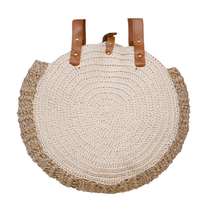 United Urbane Hands Bag | Hand-Crochet | Cotton Yarn & Jute | Off White