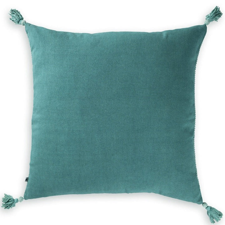 Blue Hues Ripples Cushion Cover | Solid Colour | Cotton | 20" x 20"