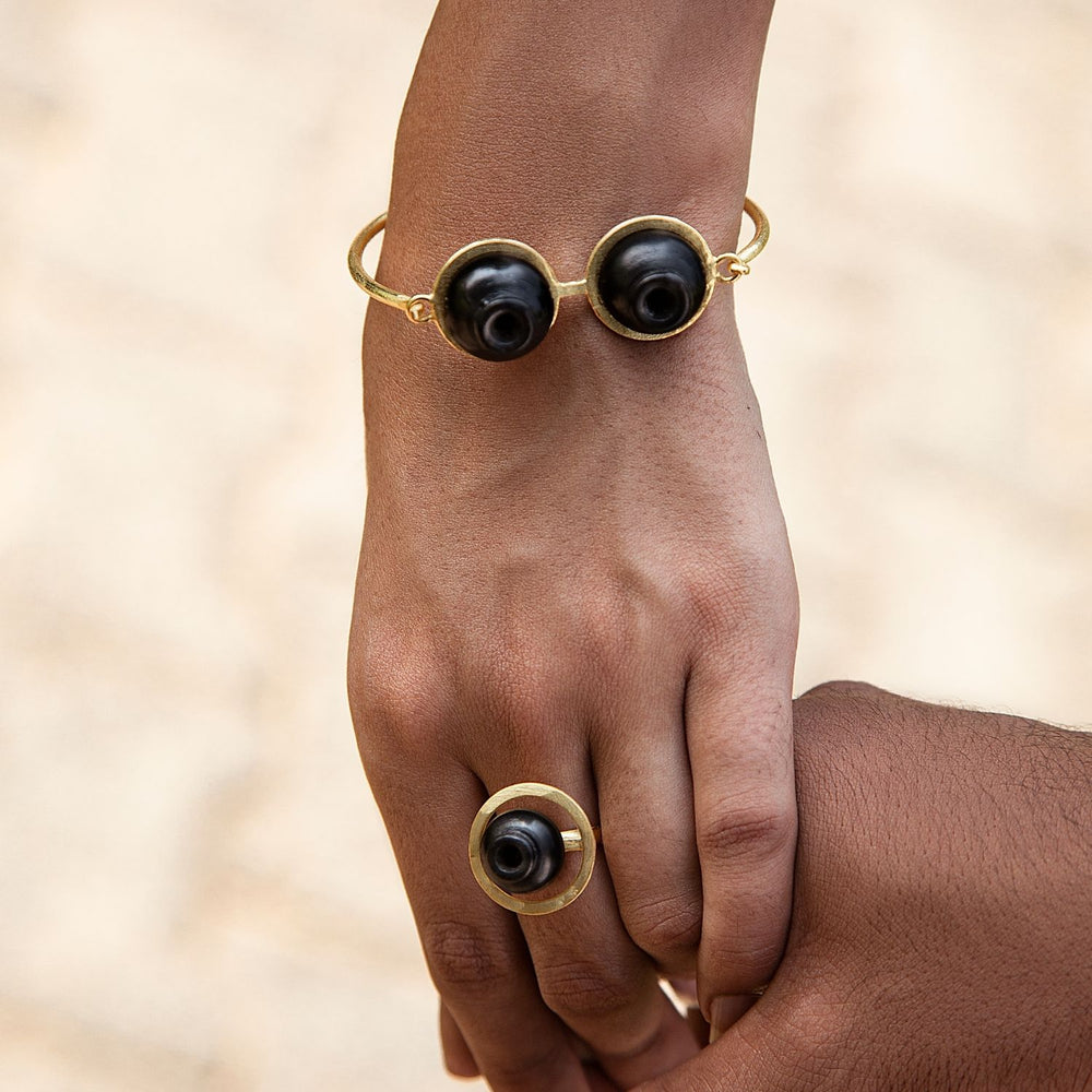 Designer Bracelet | Crafted With Black Pottery | Simple And Elegant Jewelry