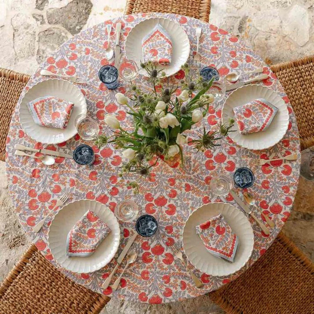 Dining Table Cloth | Seasonal Decor | Refreshing Colours | Floral | 4, 6, 8 Seater 