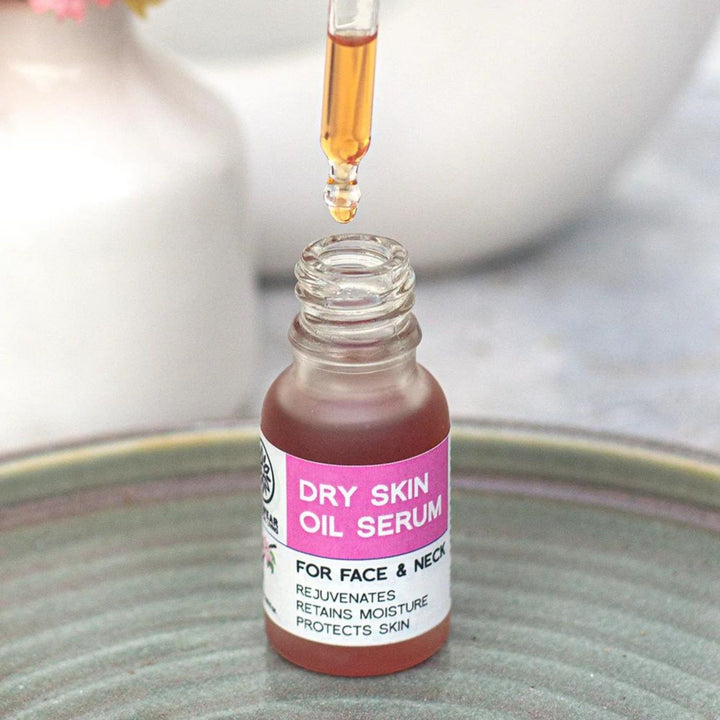 Dry Skin Serum | Face And Neck | Vegan | Anti-Ageing | Aromatherapy | 15 ML