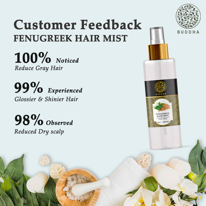 Fenugreek Hair Vitalizer Spray Mist | Hair Thinning & Premature Greying | 100 GM