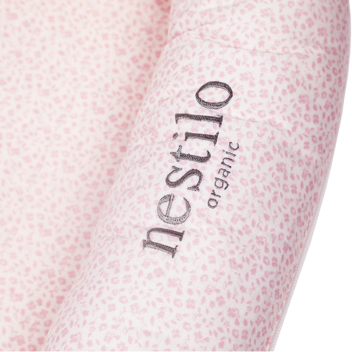 Floral Print Soft Cotton Mattress For Babies | Hand-Crafted | Light Pink