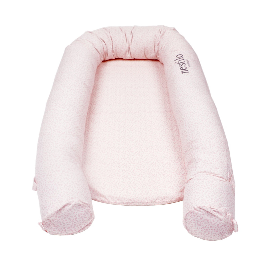 Floral Print Soft Cotton Mattress For Babies | Hand-Crafted | Light Pink