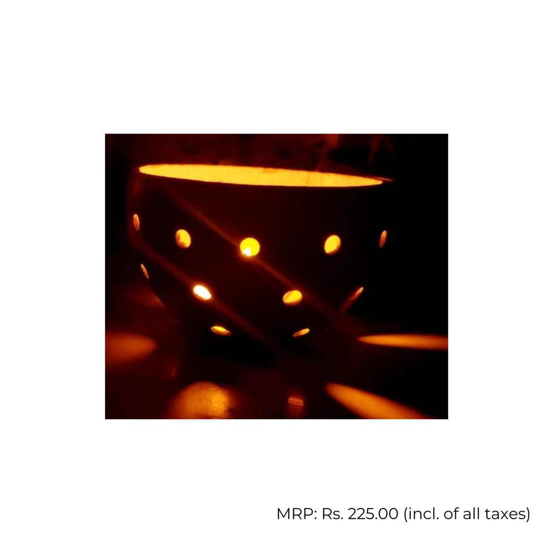 Coconut Shell Tea light Holder | Candle holder | Handcrafted | Single