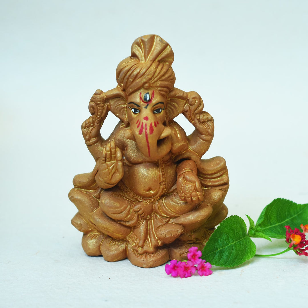 Ganesh Maharaj Puja Kit | Hand-Crafted | Diwali Special Pack Of 4