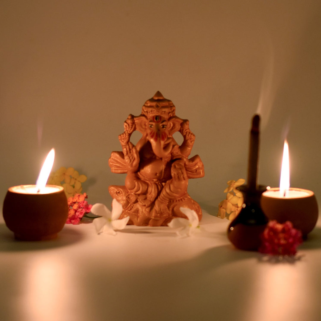 Ganpati Puja Kit | Hand-Crafted | Diwali Special Pack Of 4