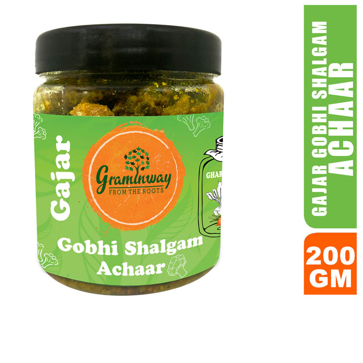 Gajar Gobhi Shalgam Achaar | A Perfect Accompaniment | Sweet & Spicy | 200 GM