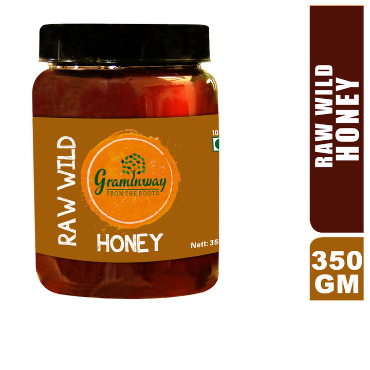 Raw Wild Honey | Natural & Unprocessed | Ethically Extracted | 350 GM