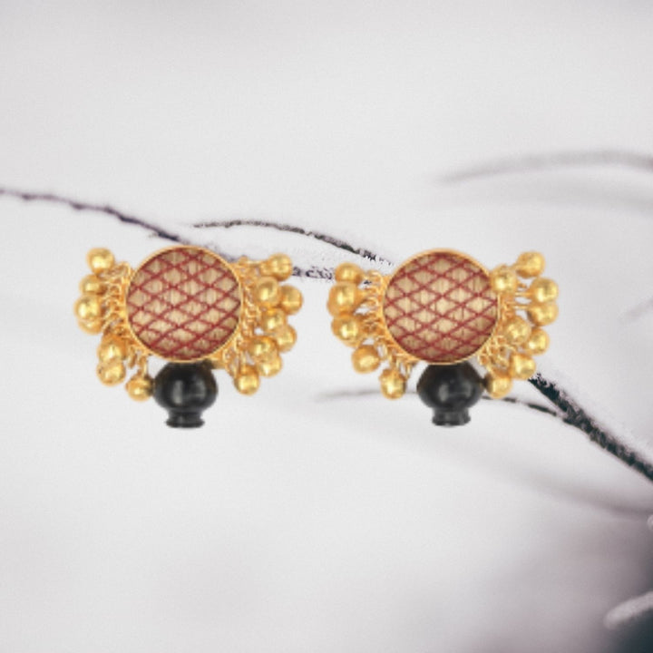 Gold Plated Brass Earring | Hand-Crafted | Conceptual Jewellery | Exotique Design