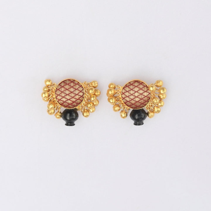 Gold Plated Brass Earring | Hand-Crafted | Conceptual Jewellery | Exotique Design