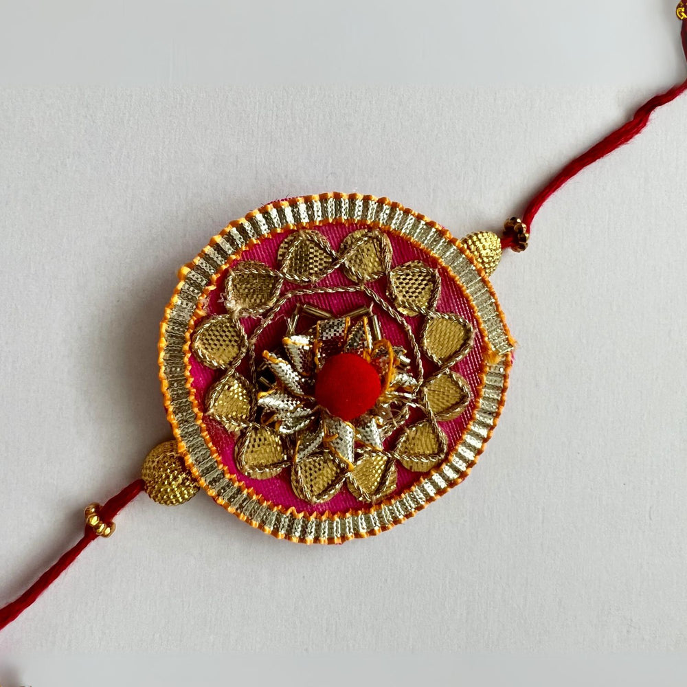 Gulzaar Gota Patti Rakhi | Traditionally Hand-Crafted | Artisanal