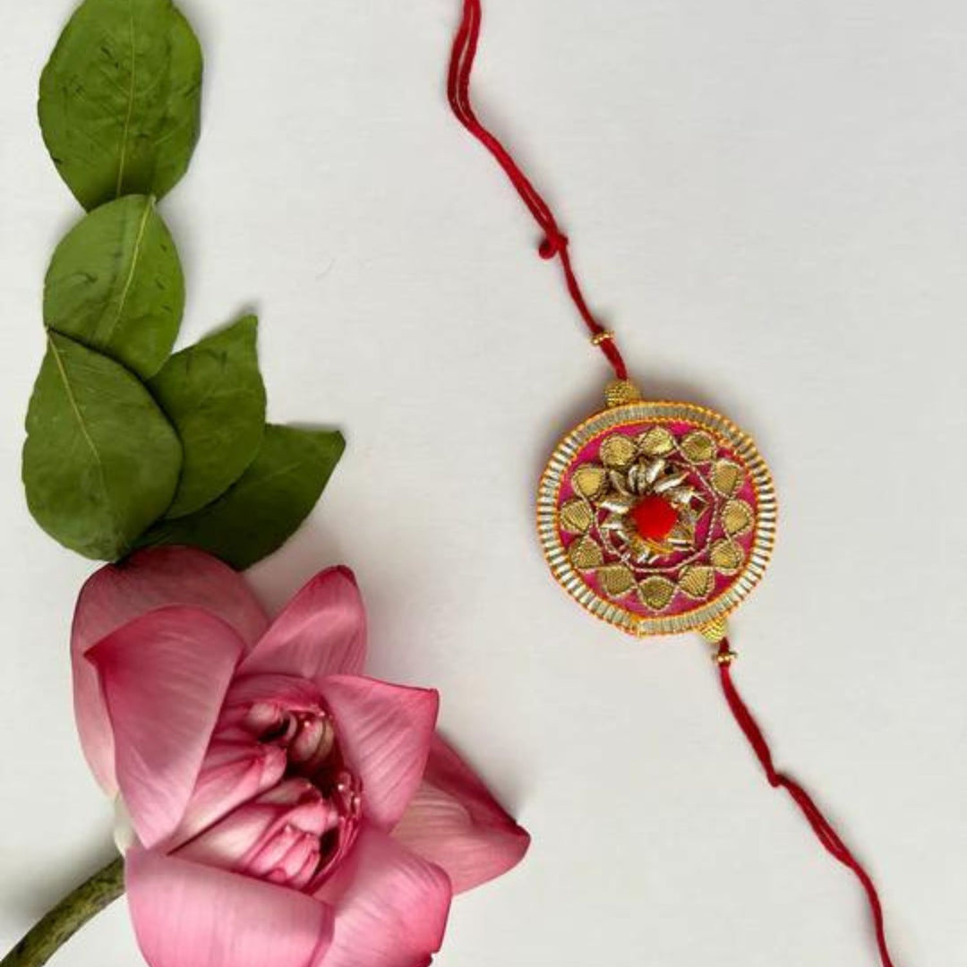 Gulzaar Gota Patti Rakhi | Traditionally Hand-Crafted | Artisanal