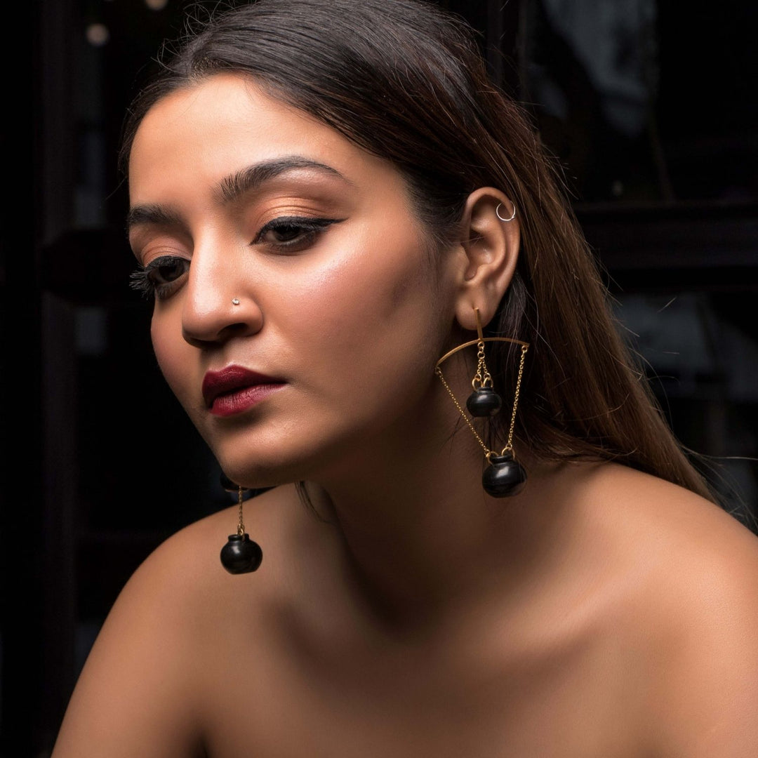 Handi Dangler Earring | Conceptual Jewellery | Classic Design |100% Hand-Crafted