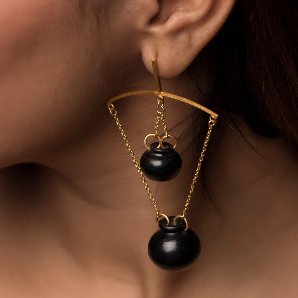 Handi Dangler Earring | Conceptual Jewellery | Classic Design |  Hand-Crafted 