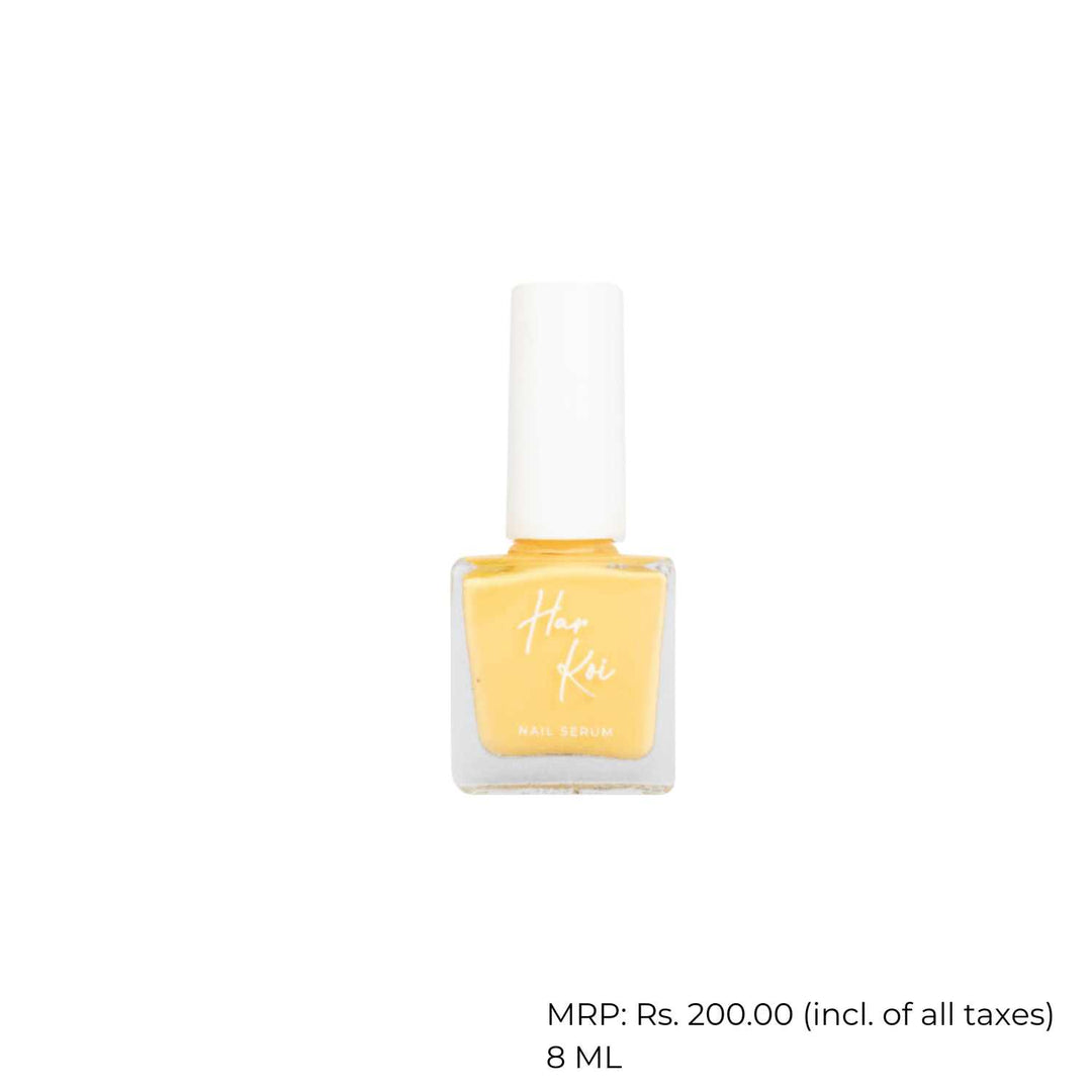 Beach Day Nail Serum | Bright Yellow | Creamy Texture | Hydrating | Vegan | 8 ML