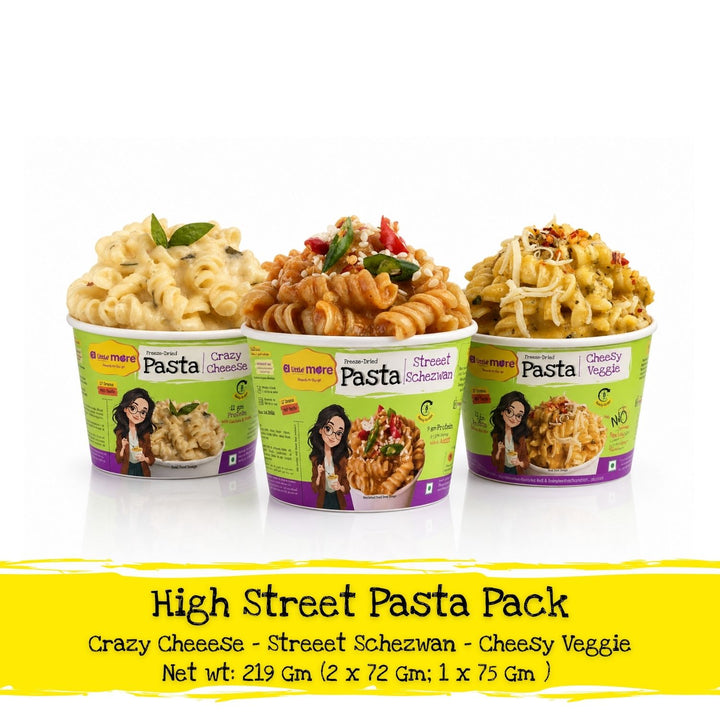 High Street Instant Pasta | Cheesy Veggie, Crazy Cheeese & Streeet Schezwan