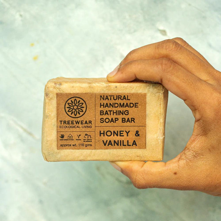 Honey & Vanilla Cold Processed Soap | Vegan | Skin-Nourishing | All Skin Type | 100 GM