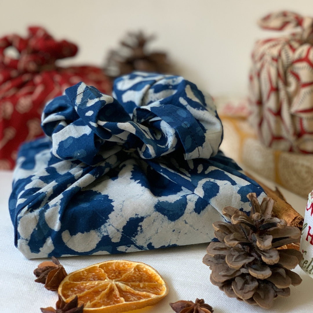 Fabric Gift Wrapping | Set of 3 Assorted Prints And Colours