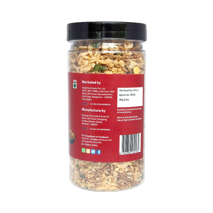 Irresistible Organic Ragi Chivda | Guilt Free Healthy Evening Snack | Jar of 160 GM