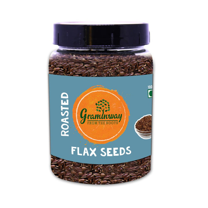 Roasted Flax Seeds | Sourced From Farms | Pleasant Nutty Flavour | 200 GM