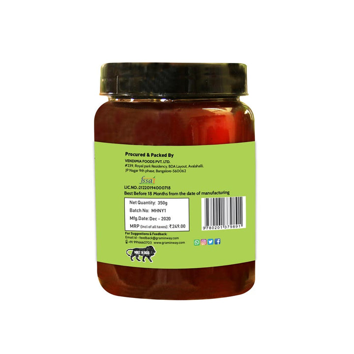 Moringa Honey | Pure, Natural & Unprocessed | Cruelty Free | 350 GM