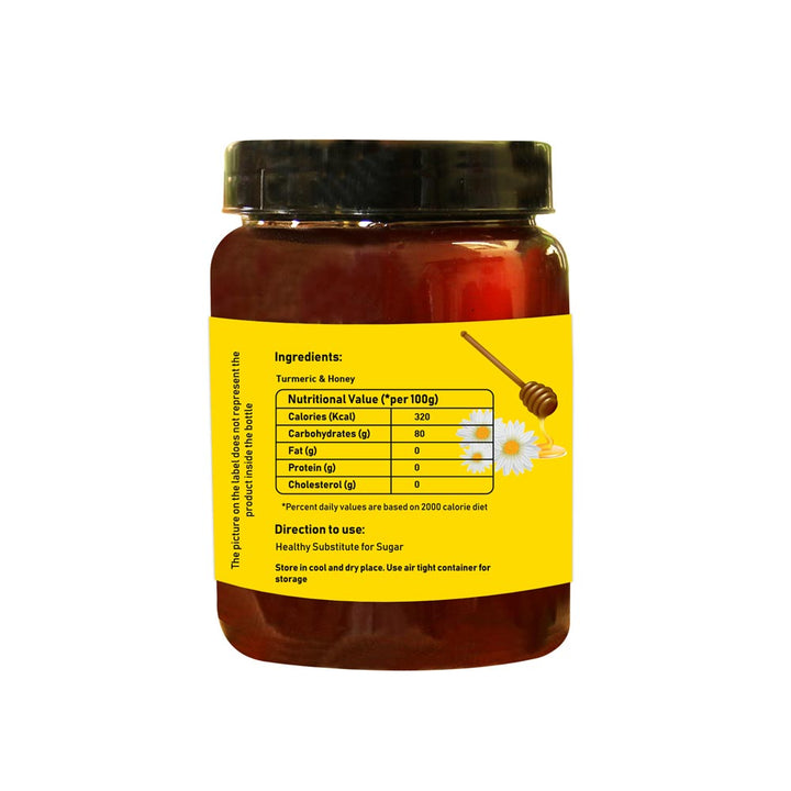 Turmeric Honey | Natural Honey Mixed With Hand Ground Turmeric | 350 GM