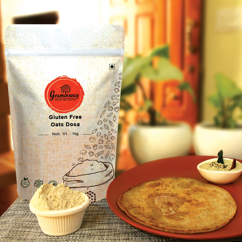 Oats Dosa | Gluten Free | Breezy Breakfast with Health and Taste | 1 KG