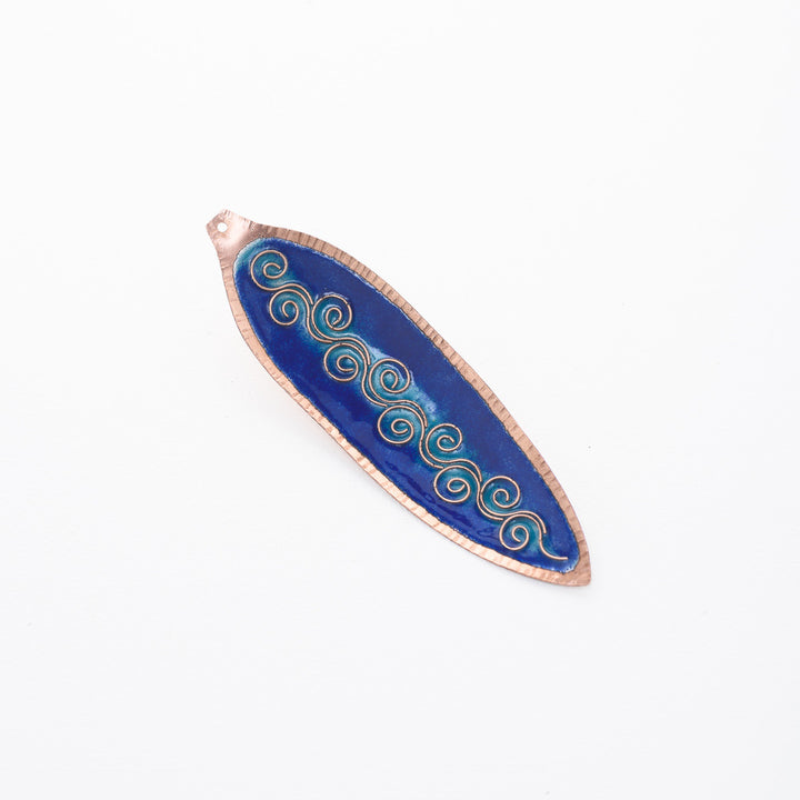 Agarbatti Stand For Puja | Copper Ware | Hand-crafted | Festive Decor | Blue