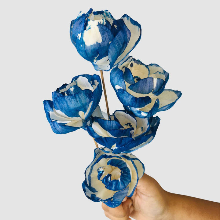 Indigo Peony Sola Flower | Home Decor | Gifting | Table Decor