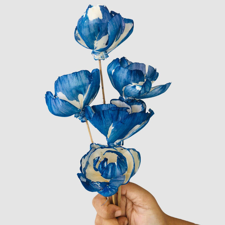 Indigo Peony Sola Flower | Home Decor | Gifting | Table Decor