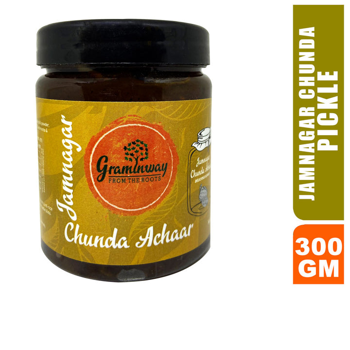 Jamnagar Chunda Pickle | Sweet & Sour Gujrati Pickle | Bottle of 300 GM