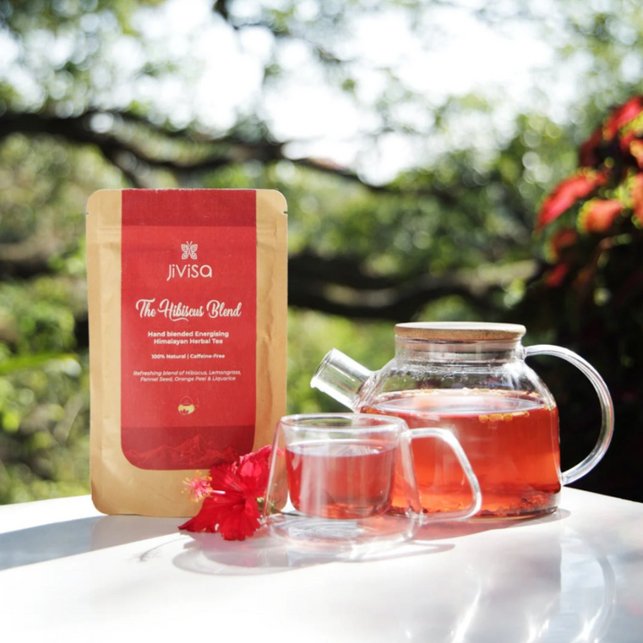 Herbal Tea (Tisane) | The Hibiscus Blend | Healthful | Skin Nourishing | Pouch of 50 GM