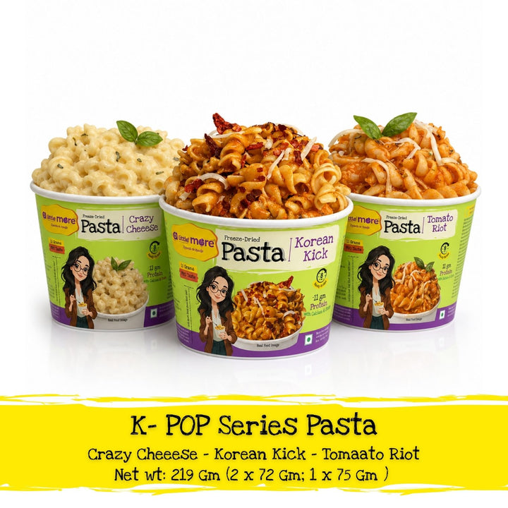 K- POP Series Instant Pasta | Crazy Cheeese, Korean Kick & Tomaato Riot