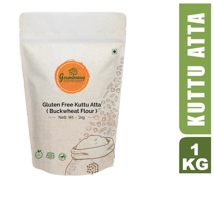 Kuttu Atta | Adulteration Free Healthful Buckwheat Flour | Traditional Mill Grind | 1 KG