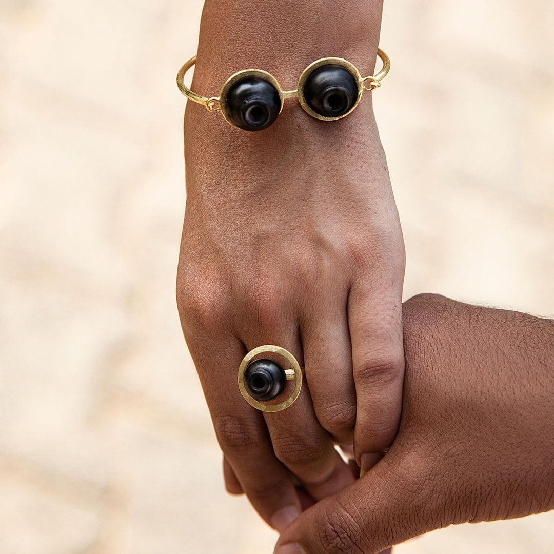 Kalash Ring | Conceptual Jewellery | 22kt Gold Plated |  Hand-Crafted | Dramatic Design