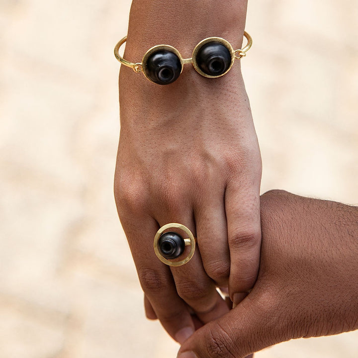 Kalash Ring | Conceptual Jewellery | 22kt Gold Plated |  Hand-Crafted | Dramatic Design