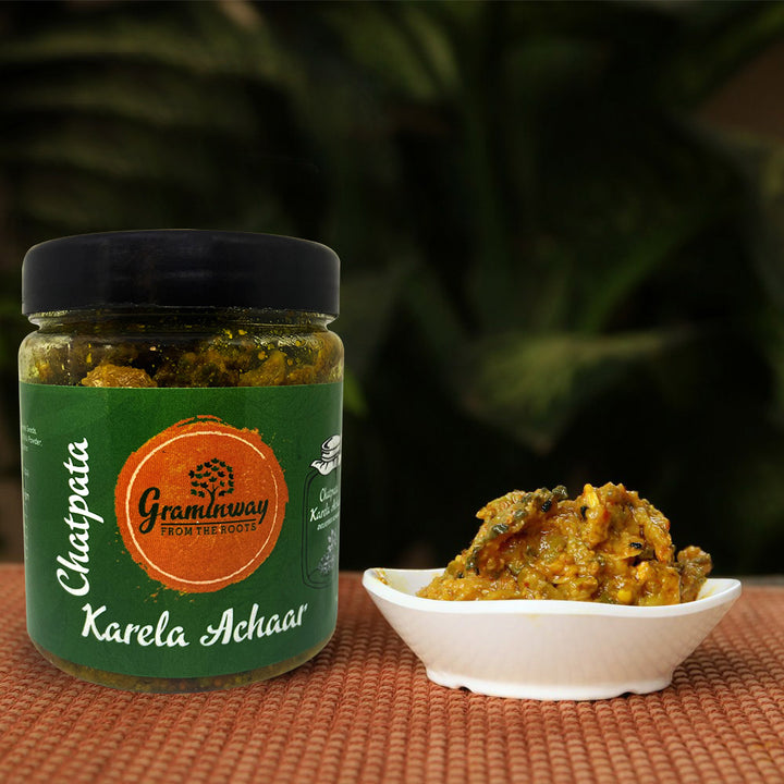 Chatpata Karela Achar | Savoury Tangy And Healthful | Bottle of 200 GM