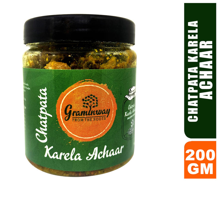 Chatpata Karela Achar | Savoury Tangy And Healthful | Bottle of 200 GM